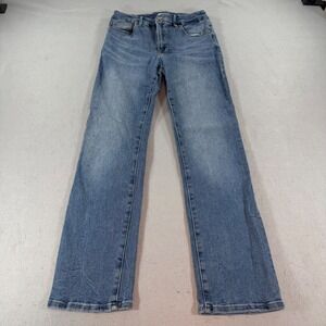 Good American Wide Leg Jeans Womens High Rise Medium Wash Denim